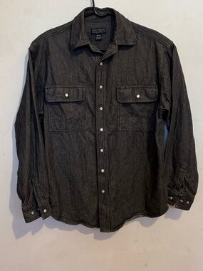 Dakota charcoal denim work shirt / jacket